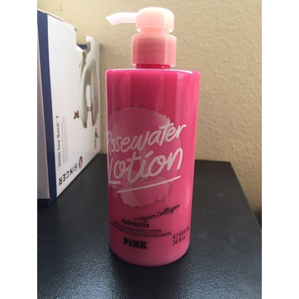 Rosewater Lotion Revitalizing Body Lotion with Vegan Collagen 14 fl oz/414 mL